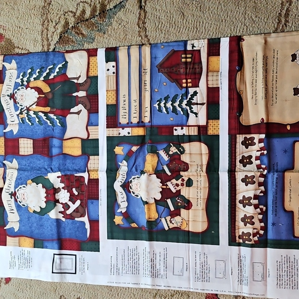 4 Fabric Book Panels - Picture 5 of 6